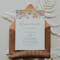 Meadow Colourful Wildflower Quinceañera