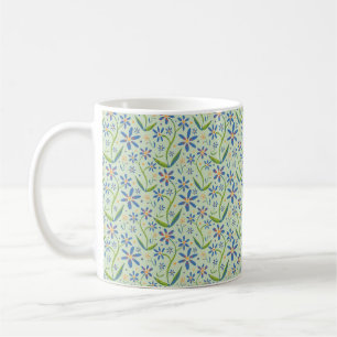 Meadow   Dancing Daisies Watercolor Coffee Mug