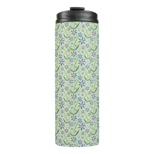 Meadow | Dancing  Daisies Watercolor Tumbler (Front)