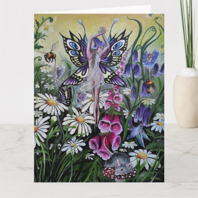 Meadow fairy greeting card (Front)