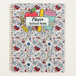 meadow floral Back to School Supplies Teachers Planner