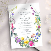 Meadow Flowers and Herbs Colourful Floral Wedding