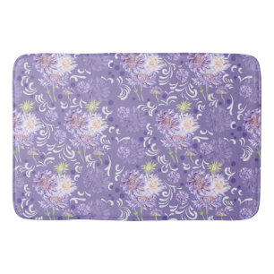 meadow flowers bath mat