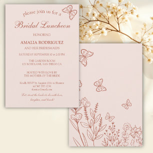 Meadow Flowers Bridal Luncheon Invitation