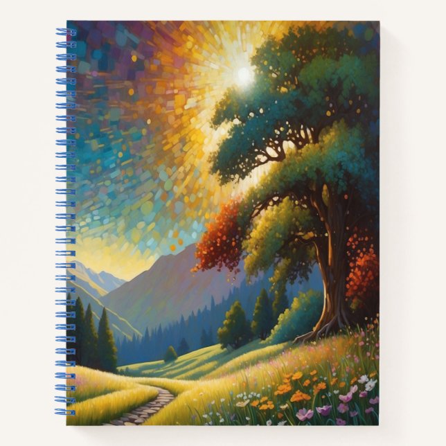 Meadow Flowers Colourful Art Notebook (Front)