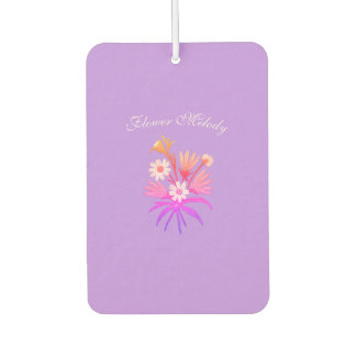 Meadow Flowers Embroidery – Botanical Fantasy Pink Car Air Freshener