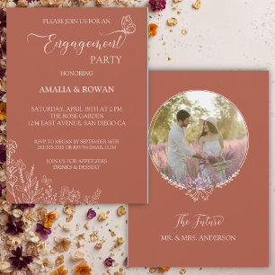 Meadow Flowers Engagement Party Invitation