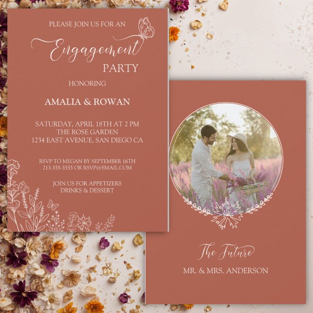 Meadow Flowers Engagement Party  Invitation (Creator Uploaded)
