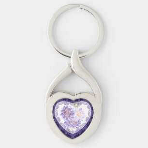 meadow flowers key ring