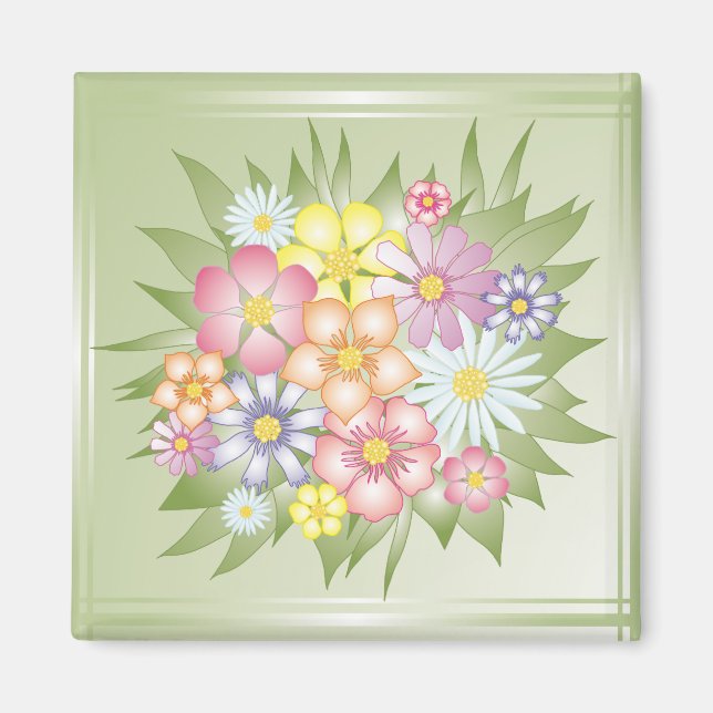 meadow flowers magnet (Front)