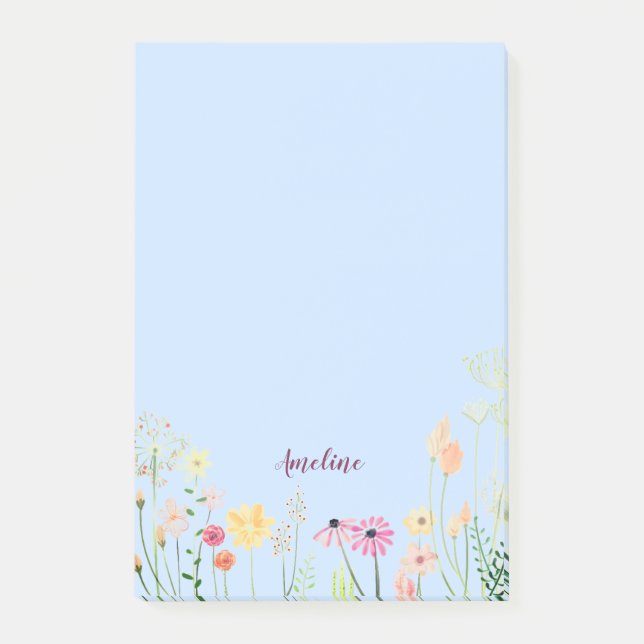 Meadow Flowers Post-it Notes (Front)