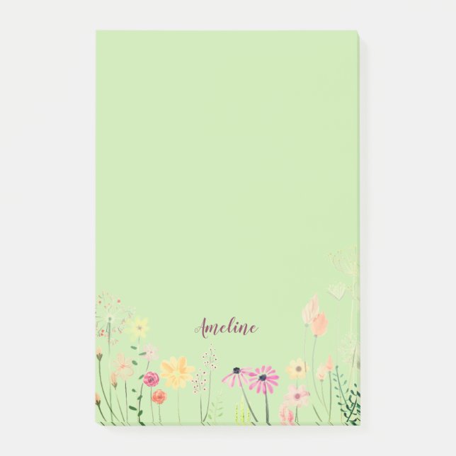 Meadow Flowers Post-it Notes (Front)