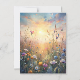 Meadow Flowers  Postcard