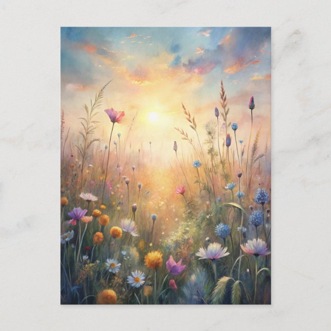 Meadow Flowers  Postcard (Front)