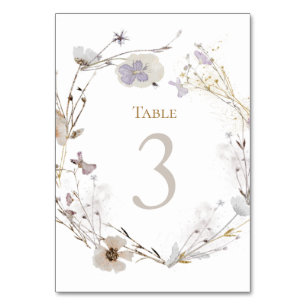 meadow flowers Table Number 3