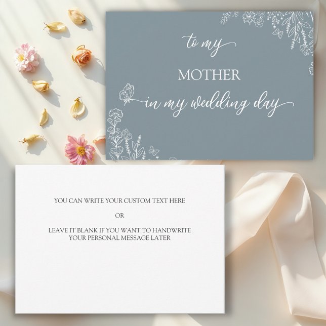 Meadow Flowers To my Mother Thank You card (Creator Uploaded)