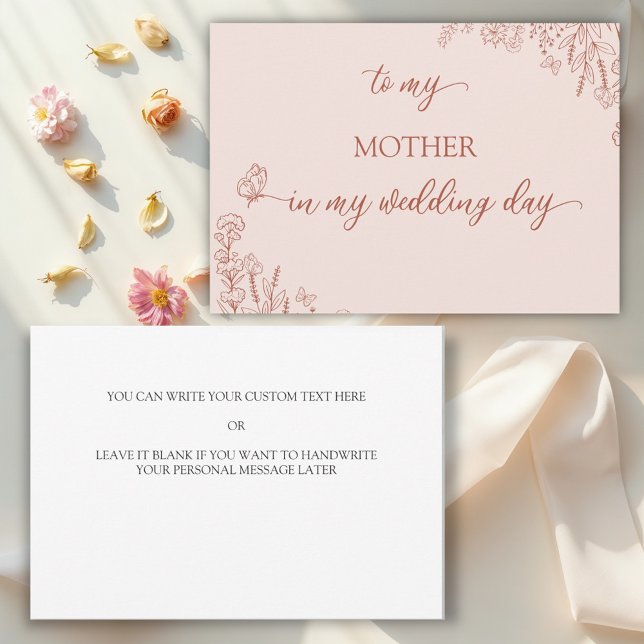 Meadow Flowers To my Mother Thank You card (Creator Uploaded)