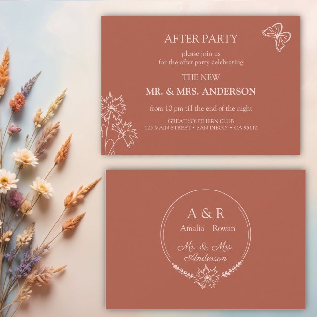 Meadow Flowers Wedding After - Party Invitation (Creator Uploaded)