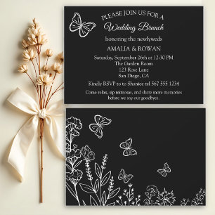 Meadow Flowers Wedding Brunch Invitation