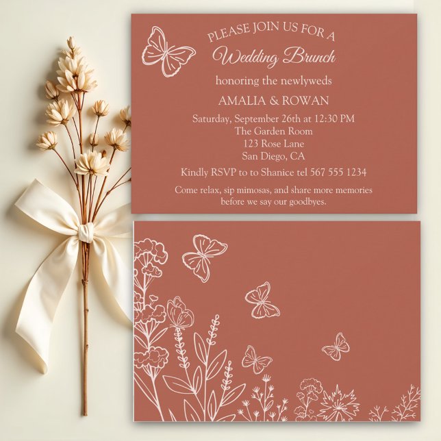 Meadow Flowers Wedding Brunch Invitation (Creator Uploaded)