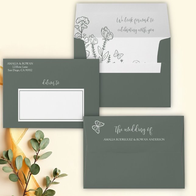 Meadow Flowers Wedding Envelope (Creator Uploaded)