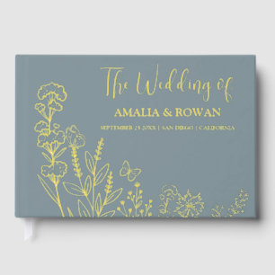 Meadow Flowers Wedding Guest Book