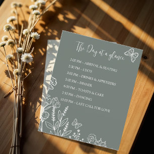 Meadow Flowers Wedding timeline