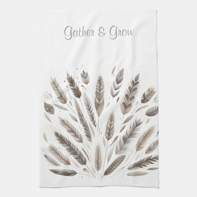Meadow Harvest Tea Towel (Vertical)
