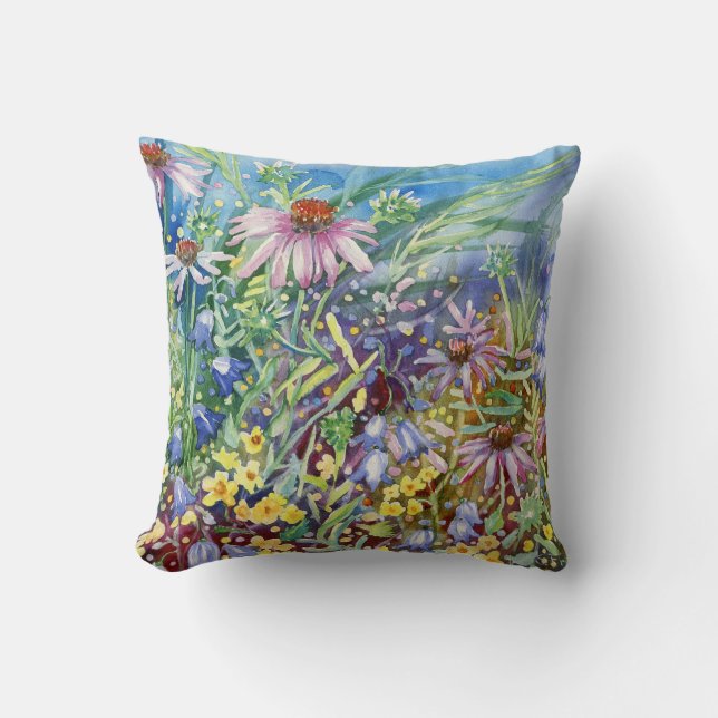 "Meadow II" Throw Pillow (Front)