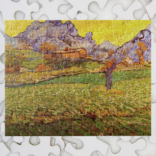 Meadow in Mountains by Vincent van Gogh Jigsaw Puzzle