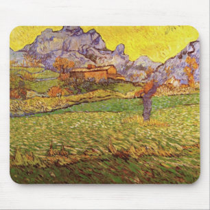 Meadow in Mountains by Vincent van Gogh Mouse Mat