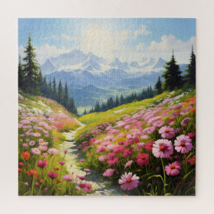 Meadow in Mountains Jigsaw Puzzle