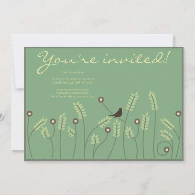 Meadow, invitation (Front)