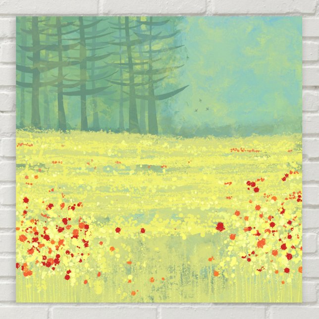 Meadow Landscape Painting Poster (Creator Uploaded)
