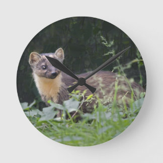 Meadow Marten Clocl Round Clock