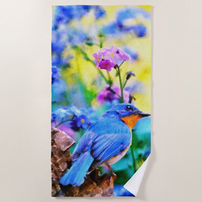 Meadow Melody Beach Towel (Front)