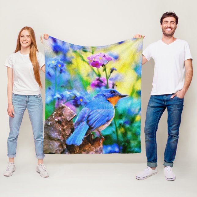 Meadow Melody Fleece Blanket (In Situ)