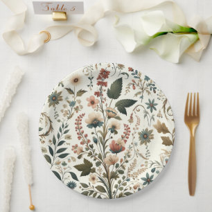 Meadow Melody Paper Plate