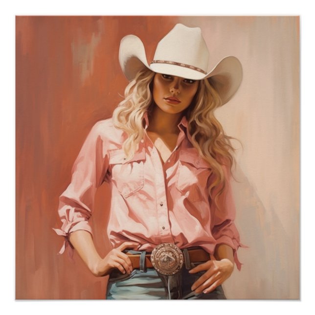 Meadow Muse: Cowgirl Wall Art (Front)