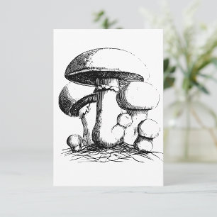 Meadow Mushrooms Invitations