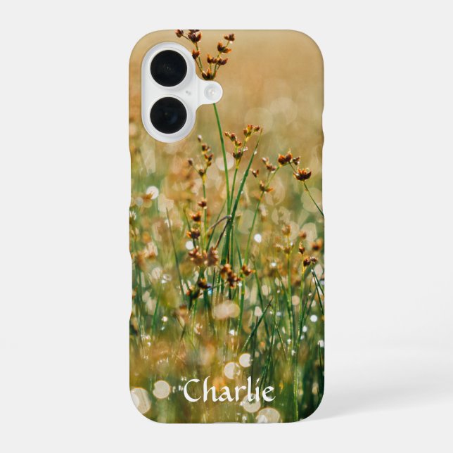 Meadow of Flowers Design iPhone 16 Case (Back)