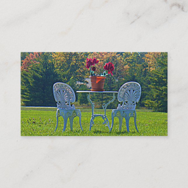 Meadow of Love Autumn Leaves Wedding Registry Card (Front)