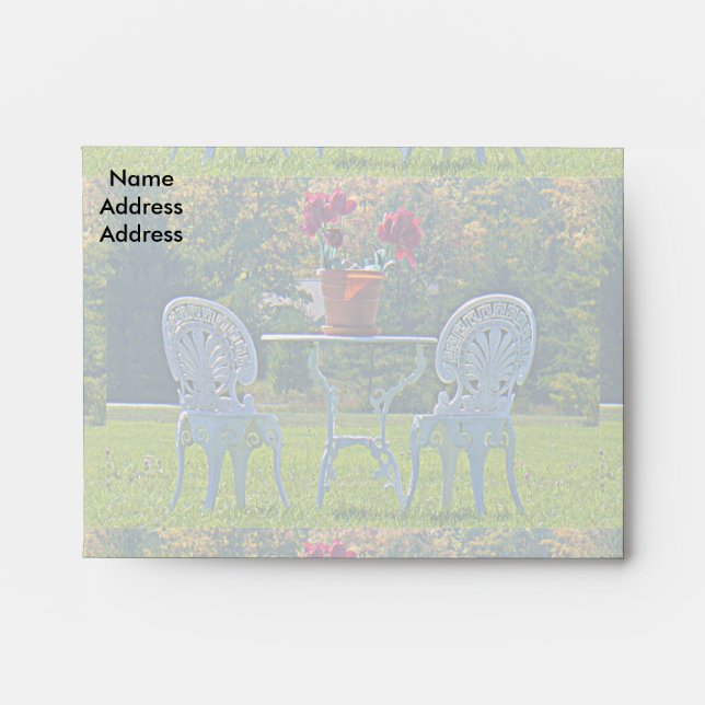 Meadow of Love Autumn Wedding Note Card Envelope (Front)