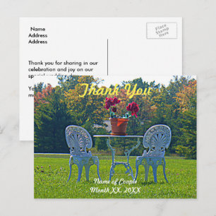 Meadow of Love Wedding Thank You Postcard