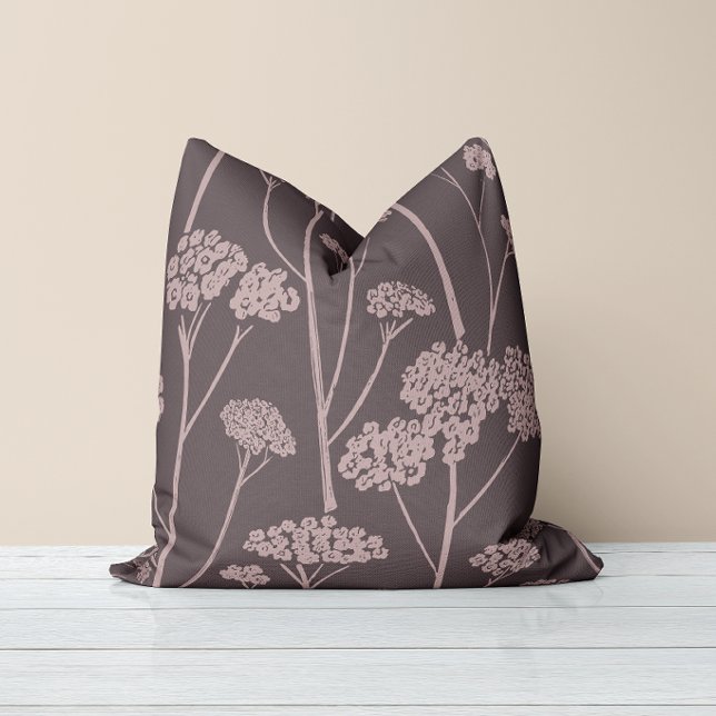 Meadow Silence Deep Ash Dusty Mauve Cushion (Creator Uploaded)