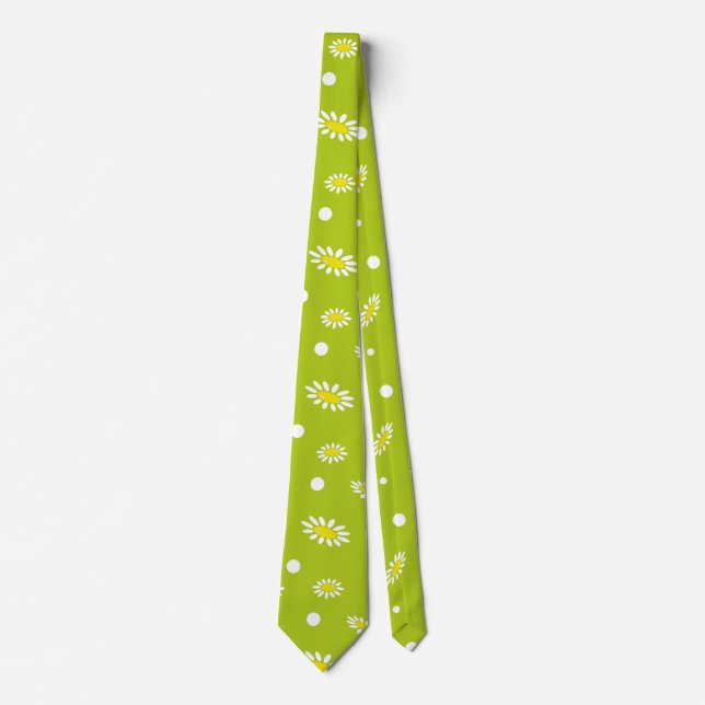 Meadow Stars Daisy Flowers Tie (Front)
