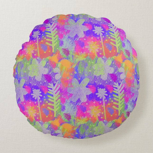 Meadow Sunset Round Cushion (Front)