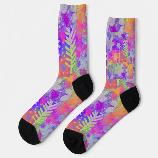 Meadow Sunset Socks (Left)