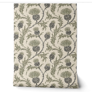 Meadow Thistle Vintage Botanicals  Wallpaper