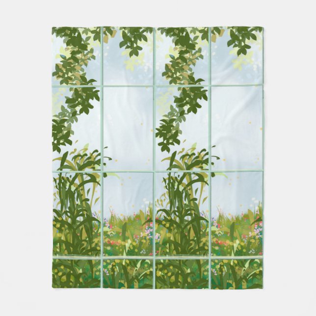 Meadow View  Fleece Blanket (Front)